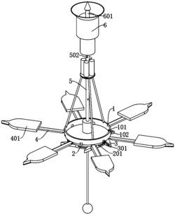 一种基于模块式海洋探测的涡动悬浮式采集箱装置
