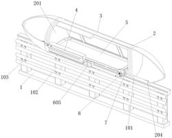 一种高速公路用轨道护栏式紧急输送装置