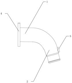 一种等量异变进水管成型工艺
