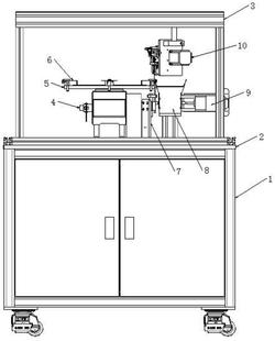 一种长针电阻折弯机下料机构