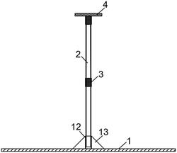 一种便携式密实度检测支架