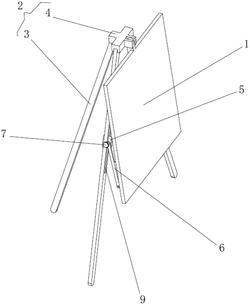 一种可调角度的画板架