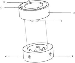 高分辨率结构光全向光场视觉系统组合结构