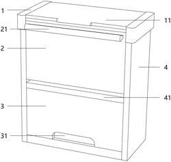 自紧垃圾袋式垃圾桶