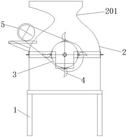 一种旋转月牙式破碎机