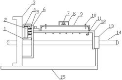 一种轮胎保护链生产线输送整理装置