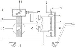 一种用于生产涤纶布的卷布机