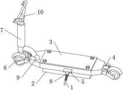 一种快速换电池的电动滑板车
