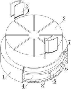一种带清扫功能的立式车床工作台