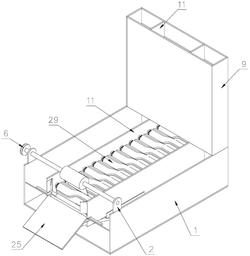 一种饮料售货机用卧式储货装置