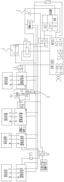 一种电动清扫车整车电气电路