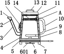 一种具有收线功能的新型热水壶