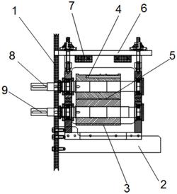一种口罩机的口罩周切定型机构