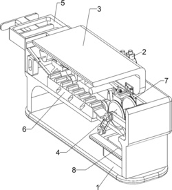 一种安全等距切割木材设备