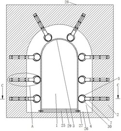 基于褶皱钢板的拱桥加固方法