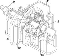 一种石油运输管道表面刷漆设备