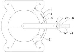 一种斜断锯转盘定位机构