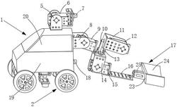 一种用于下水管道遮盖处破损检测的管道机器人
