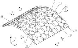 十四面体堆积组合的空间曲面网壳结构