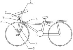 一种共享单车自供电照明及物联网装置