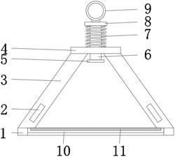 一种带有承重功能的镀锌方矩管用吊具