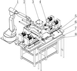 一种全自动方钢钻孔攻丝机