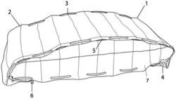一种折痕固化式可折叠车罩