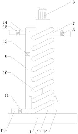 一种螺旋型噬菌藻床污水深度净化装置
