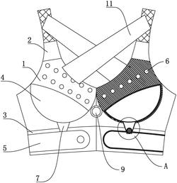 一种透气塑形运动文胸