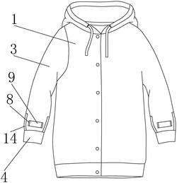 一种耐磨防污渍的棉服