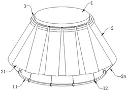 一种灯饰防尘装配件