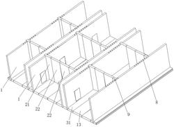 一种分隔房屋的多空间快速拼装装置