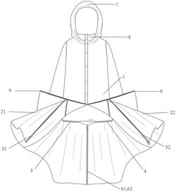 一种电动车骑行雨衣