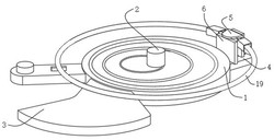一种高精度的钟表游丝用快慢夹