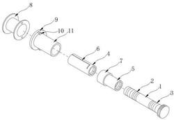 一种自动绕线计米机卡盘固定结构