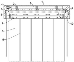 一种带有隔尘结构的软帘门